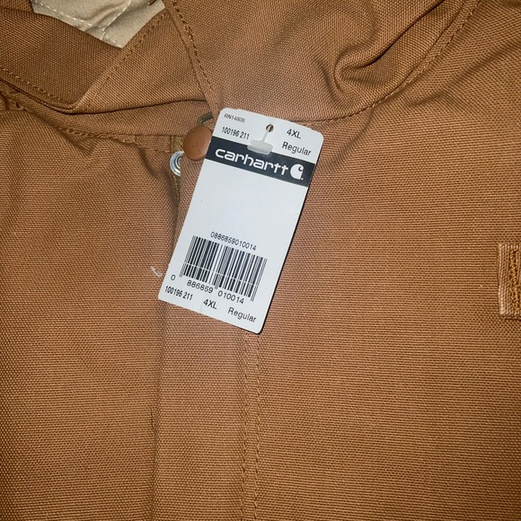 Nwt carhartt fire resistant duck coverall quilt lined - Picture 7 of 8